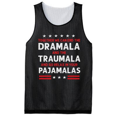 Together We Can End The Dramala And The Traumala Mesh Reversible Basketball Jersey Tank