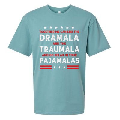 Together We Can End The Dramala And The Traumala Sueded Cloud Jersey T-Shirt