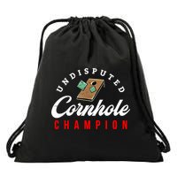 Tournament Win Cornhole Champion Corn Hole Champ Drawstring Bag
