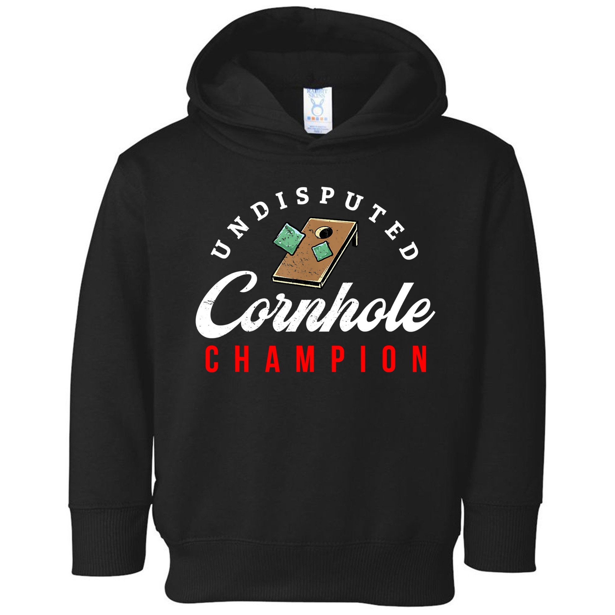 Tournament Win Cornhole Champion Corn Hole Champ Toddler Hoodie