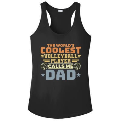 The Worlds Coolest Volleyball Player Calls Me Dad Great Gift Ladies PosiCharge Competitor Racerback Tank