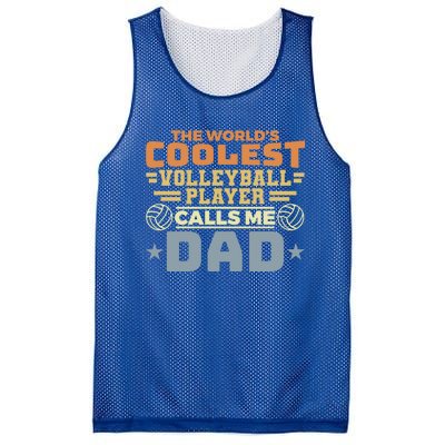 The Worlds Coolest Volleyball Player Calls Me Dad Great Gift Mesh Reversible Basketball Jersey Tank