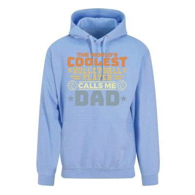 The Worlds Coolest Volleyball Player Calls Me Dad Great Gift Unisex Surf Hoodie