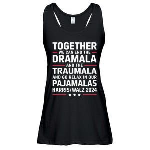 Together We Can End The Dramala And The Traumala Ladies Essential Flowy Tank