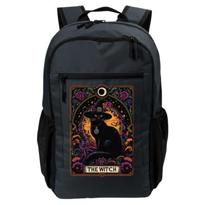 The Witch Cat Tarot Card Halloween Vintage Gothic Daily Commute Backpack