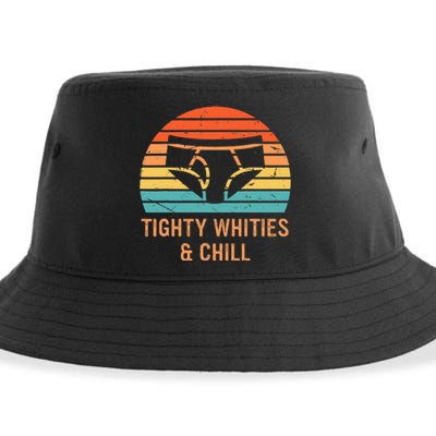 Tighty Whities & Chill Retro Sunset Sustainable Bucket Hat