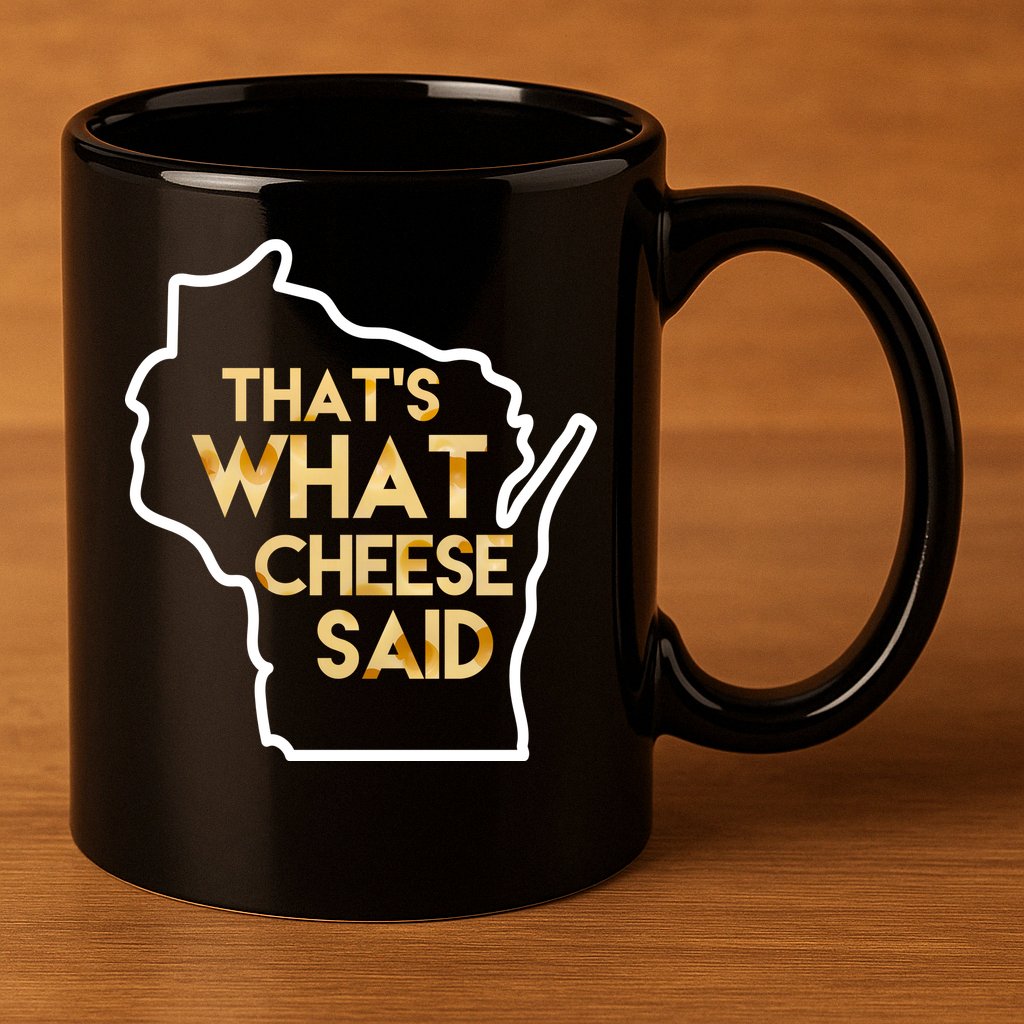 That's What Cheese Said Funny Wisconsin 11oz C Handle Ceramic Mug
