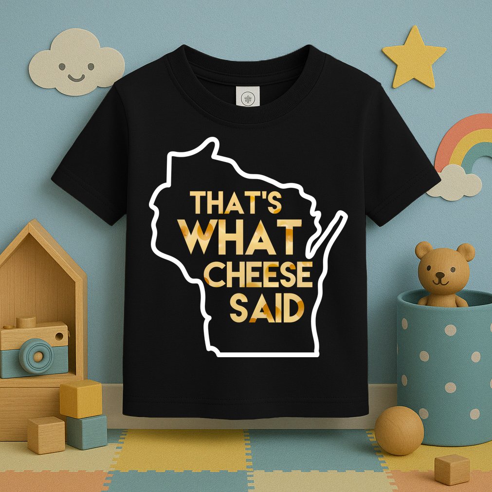 That's What Cheese Said Funny Wisconsin Toddler T-Shirt