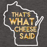 That's What Cheese Said Funny Wisconsin Vector Backpack