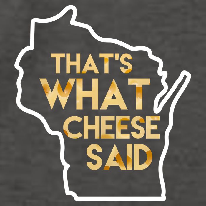 That's What Cheese Said Funny Wisconsin Vector Backpack