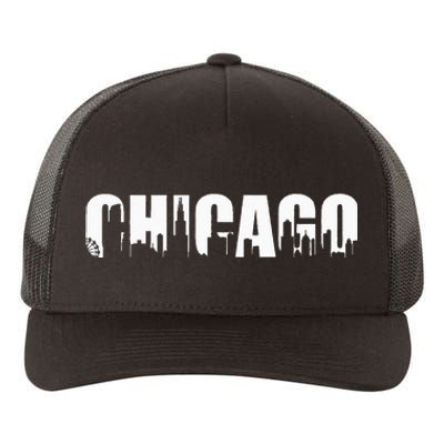 The Windy City Chicago Illinois Home City Yupoong Adult 5-Panel Trucker Hat