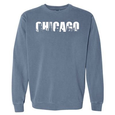 The Windy City Chicago Illinois Home City Garment-Dyed Sweatshirt