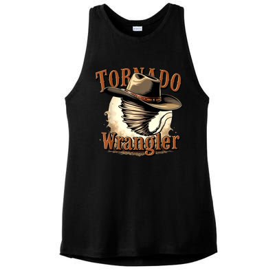 Tornado Wrangler Cowboy Wrangler Ladies PosiCharge Tri-Blend Wicking Tank