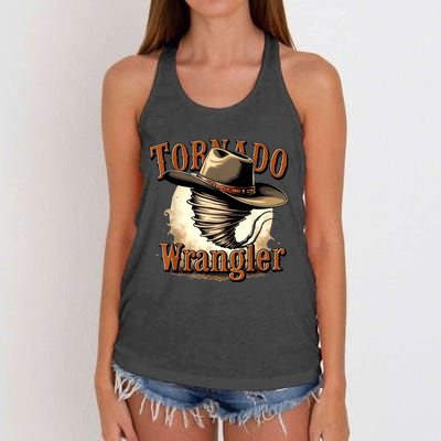 Tornado Wrangler Cowboy Wrangler Women's Knotted Racerback Tank