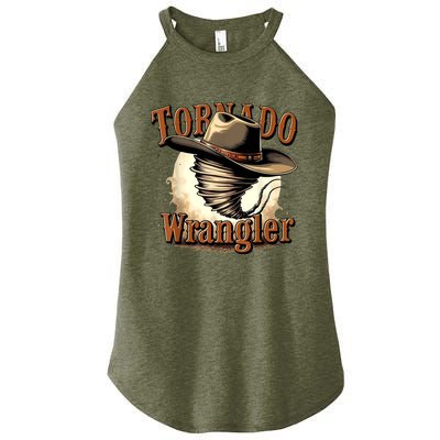 Tornado Wrangler Cowboy Wrangler Women's Perfect Tri Rocker Tank