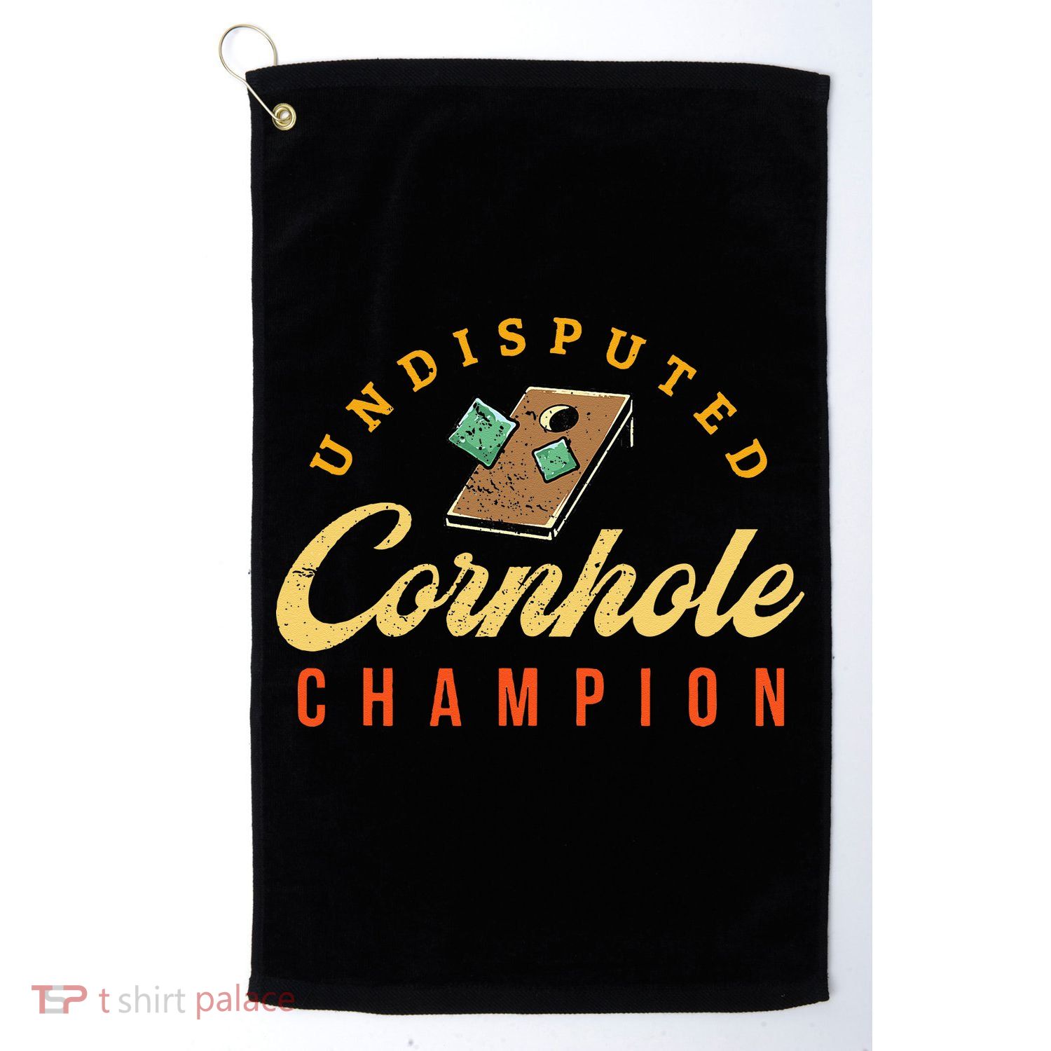 Tournament Win Cornhole Champion Corn Hole Champ Toss Game Golf Towel