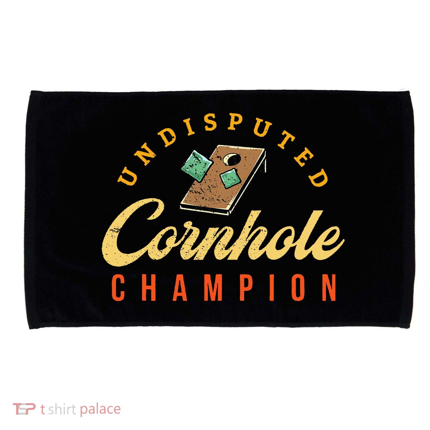 Tournament Win Cornhole Champion Corn Hole Champ Toss Game Microfiber Hand Towel