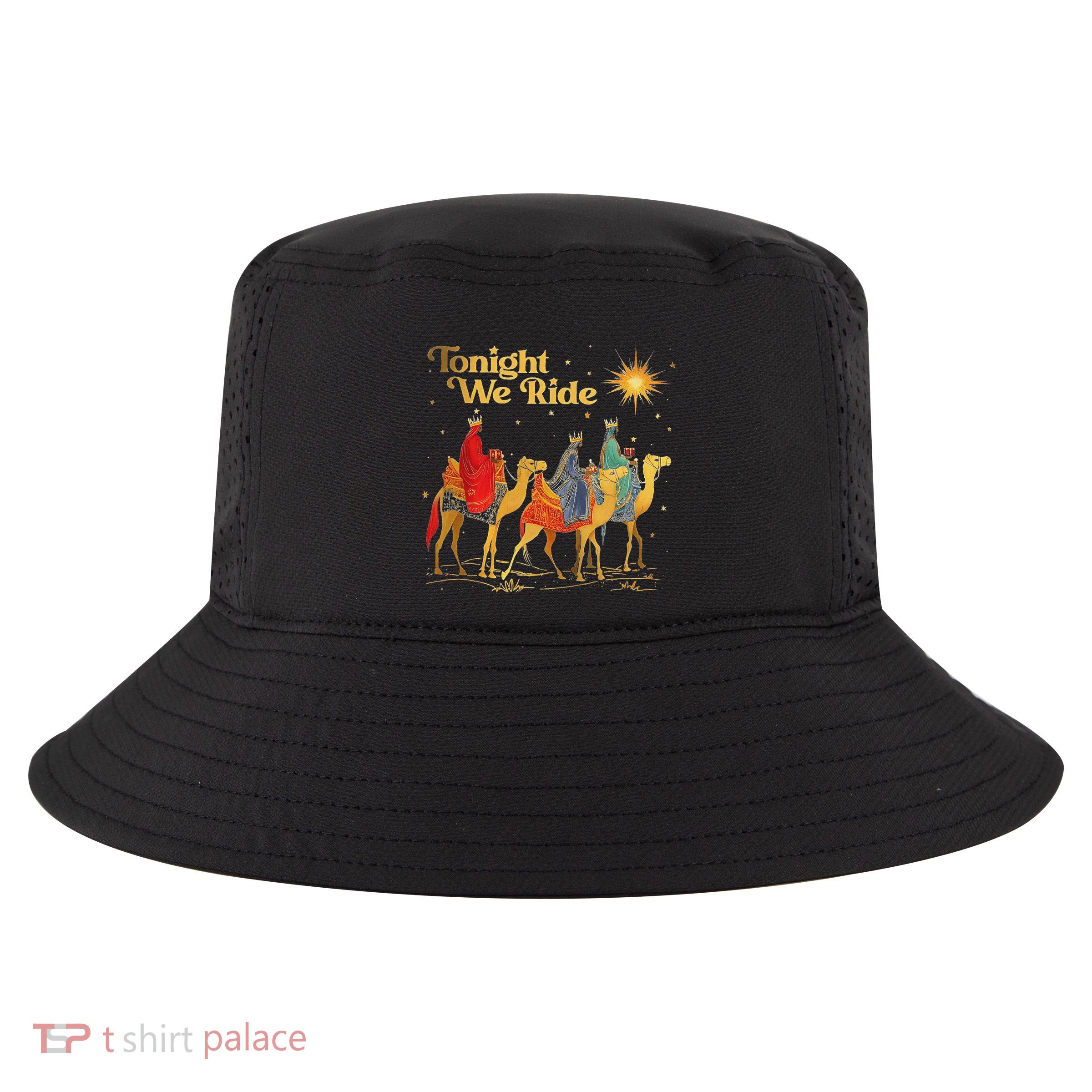 Tonight We Christmas Ride With Camel Ride Cool Comfort Performance Bucket Hat