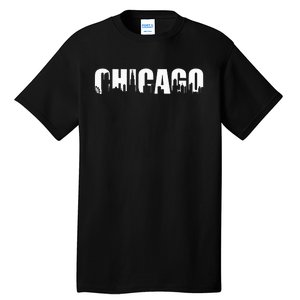 The Windy City Chicago Illinois Home City Tall T-Shirt