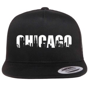 The Windy City Chicago Illinois Home City Flat Bill Trucker Hat