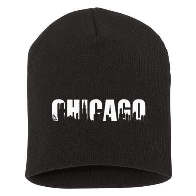 The Windy City Chicago Illinois Home City Short Acrylic Beanie