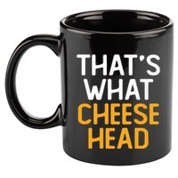 Thats What Cheese Head Green Bay Packer 11oz C Handle Ceramic Mug