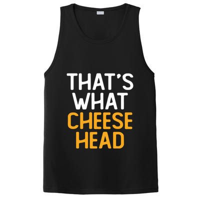 Thats What Cheese Head Green Bay Packer PosiCharge Competitor Tank