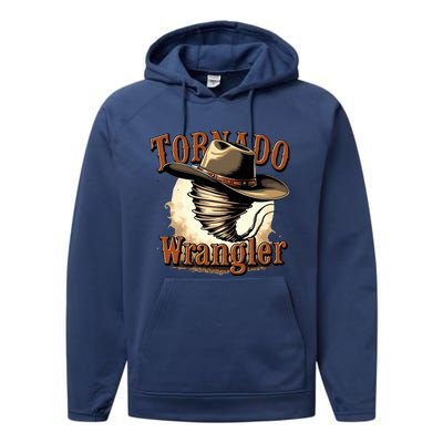 Tornado Wrangler Cowboy Wrangler Performance Fleece Hoodie