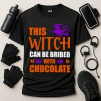 This Witch Can Be Bribed With Chocolate Performance Shirt