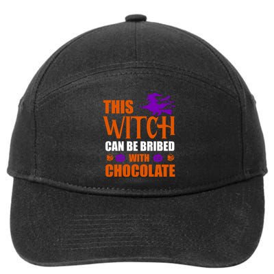 This Witch Can Be Bribed With Chocolate 7-Panel Snapback Hat