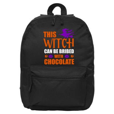This Witch Can Be Bribed With Chocolate 16 in Basic Backpack