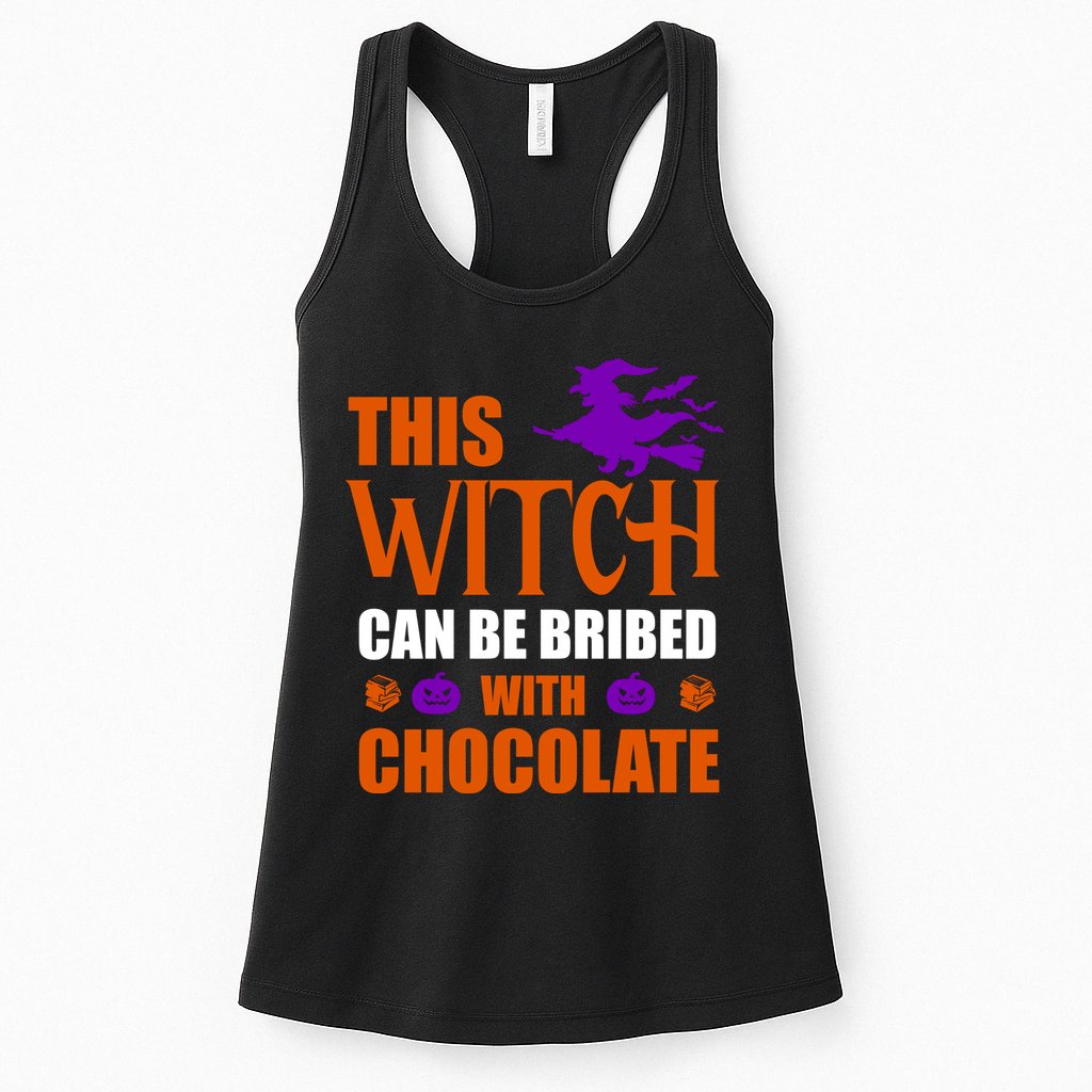 This Witch Can Be Bribed With Chocolate Womens Tank Top