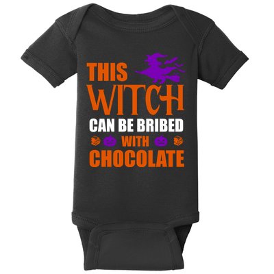 This Witch Can Be Bribed With Chocolate Baby Bodysuit
