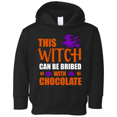 This Witch Can Be Bribed With Chocolate Toddler Hoodie