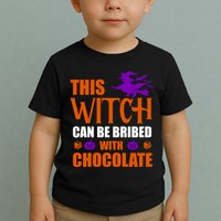 This Witch Can Be Bribed With Chocolate Toddler T-Shirt