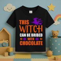 This Witch Can Be Bribed With Chocolate Toddler T-Shirt