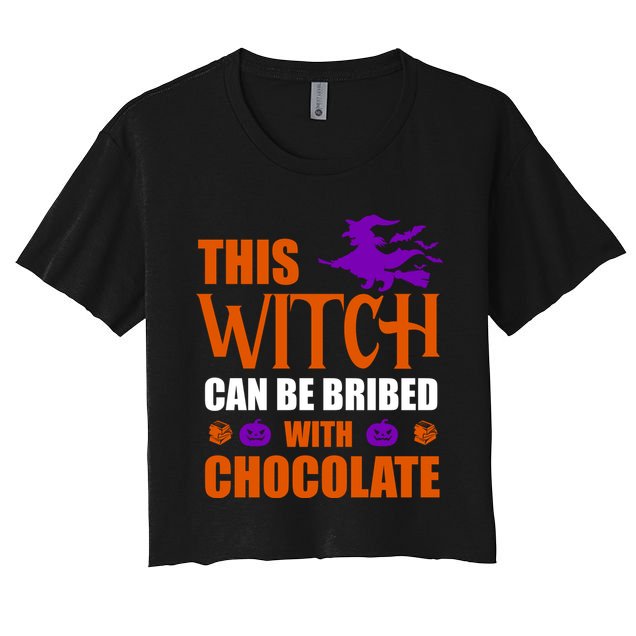 This Witch Can Be Bribed With Chocolate Crop Top