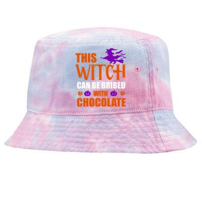 This Witch Can Be Bribed With Chocolate Tie-Dyed Bucket Hat