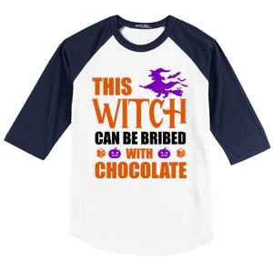 This Witch Can Be Bribed With Chocolate Baseball Sleeve Shirt