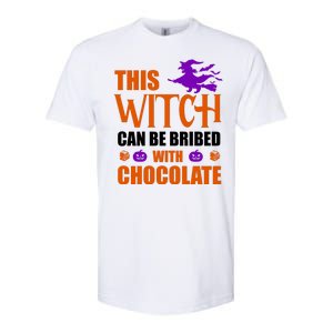 This Witch Can Be Bribed With Chocolate Softstyle CVC T-Shirt