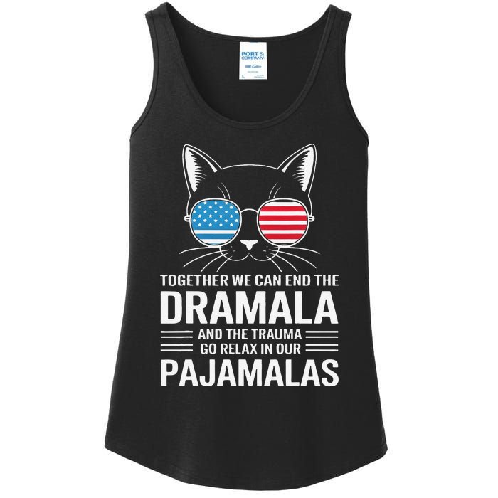 Together We Can End The Dramala And The Trauma And Go Relax Ladies Essential Tank