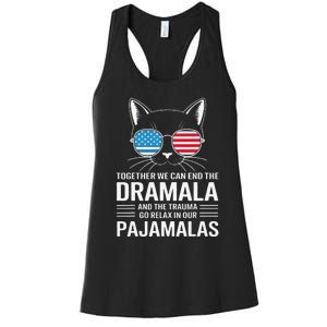 Together We Can End The Dramala And The Trauma And Go Relax Women's Racerback Tank