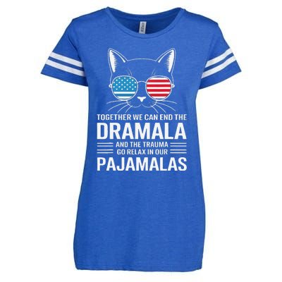 Together We Can End The Dramala And The Trauma And Go Relax Enza Ladies Jersey Football T-Shirt