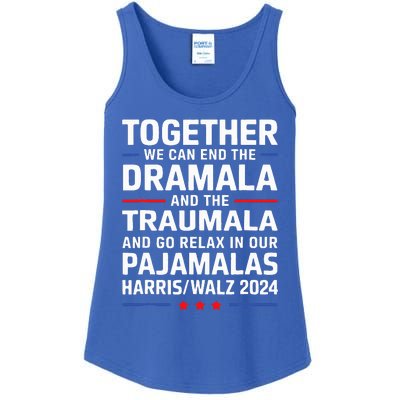 Together We Can End The Dramala And The Traumala Ladies Essential Tank