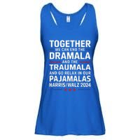 Together We Can End The Dramala And The Traumala Ladies Essential Flowy Tank