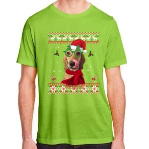 Treeing Walker Coonhound Dog Santa Hat Xmas Ugly Christmas Cute Gift Adult ChromaSoft Performance T-Shirt