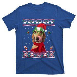 Treeing Walker Coonhound Dog Santa Hat Xmas Ugly Christmas Cute Gift T-Shirt