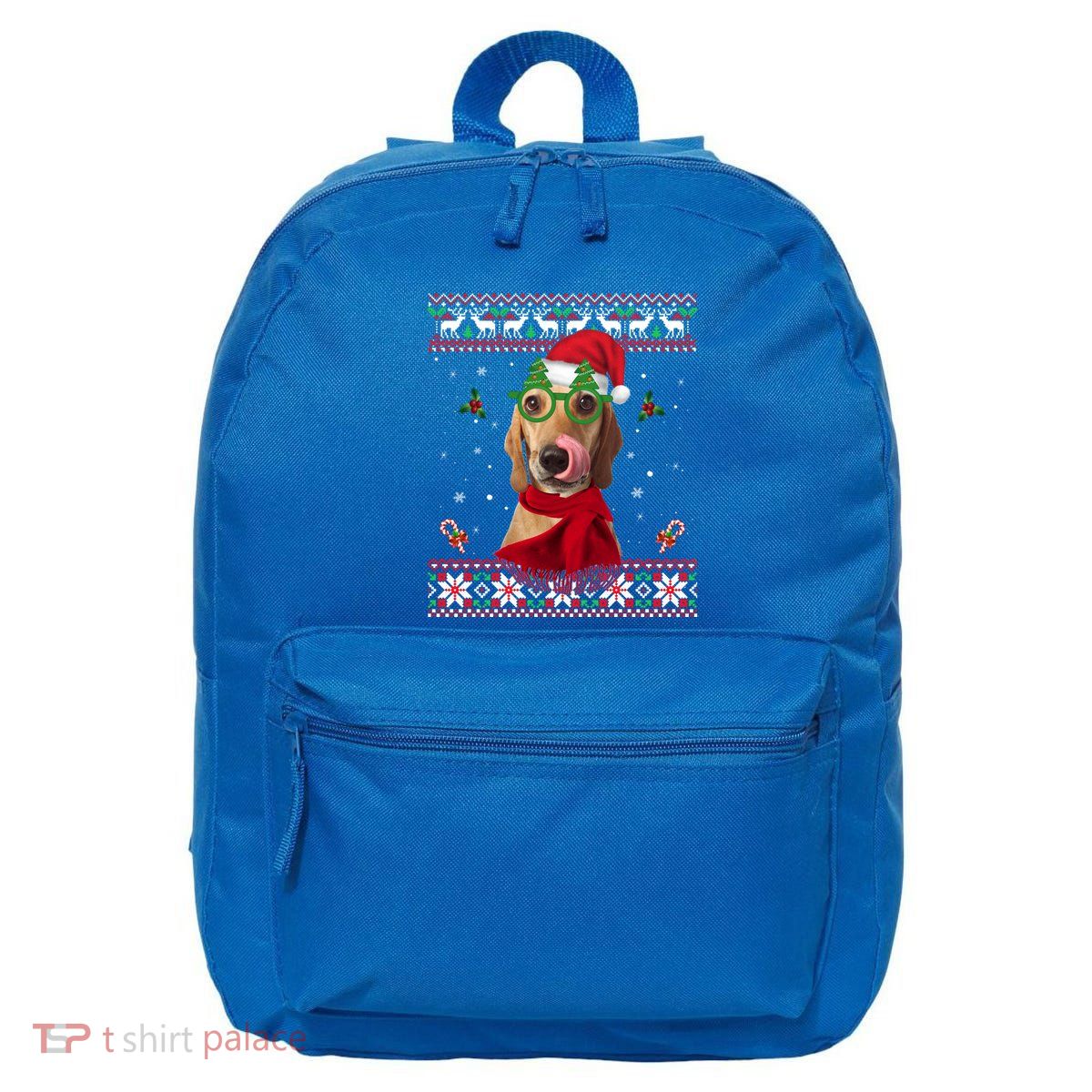Treeing Walker Coonhound Dog Santa Hat Xmas Ugly Christmas Cute Gift 16 in Basic Backpack