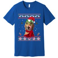 Treeing Walker Coonhound Dog Santa Hat Xmas Ugly Christmas Cute Gift Premium T-Shirt