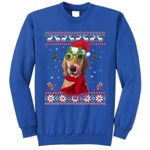 Treeing Walker Coonhound Dog Santa Hat Xmas Ugly Christmas Cute Gift Tall Sweatshirt